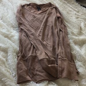 Alternative vintage soft tan  long sleeve shirt